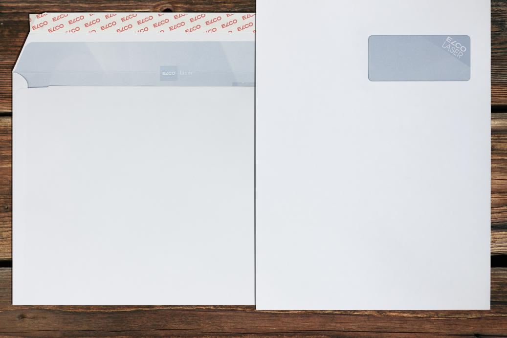 Briefhüllen mit Fenster C4 229x324 mm Haftklebend Hochweiß 100 g/qm Lasergeeignet